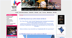 Desktop Screenshot of handisport-pasdecalais.fr