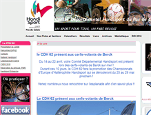 Tablet Screenshot of handisport-pasdecalais.fr